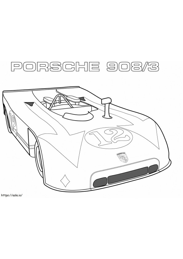 Porsche 9083 z  roku kolorowanka