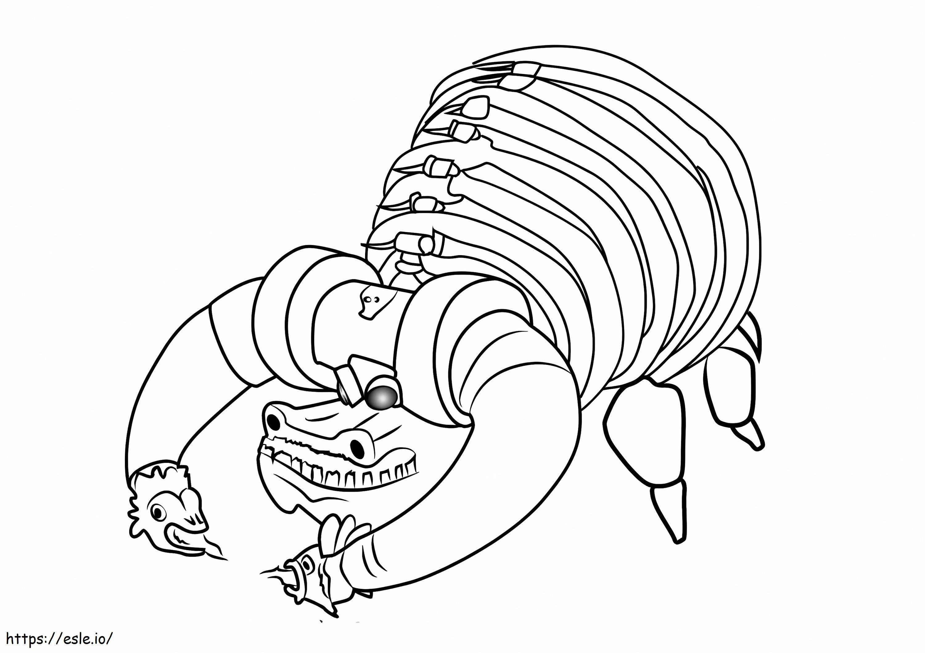 Taur cu craniu din cartea vieții de colorat