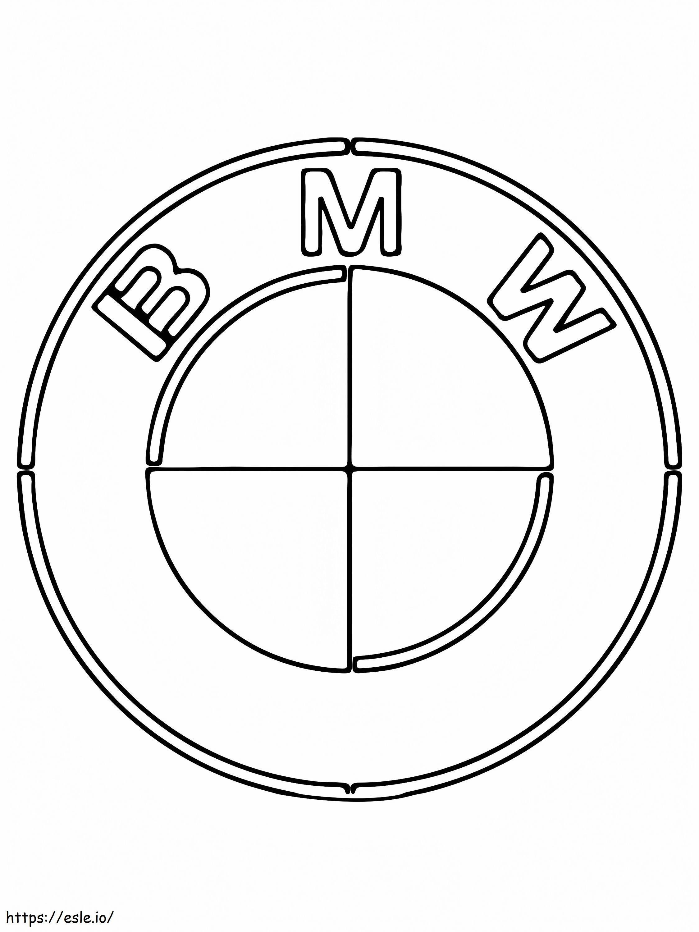 Coloriage Logo de voiture Bmw à imprimer dessin