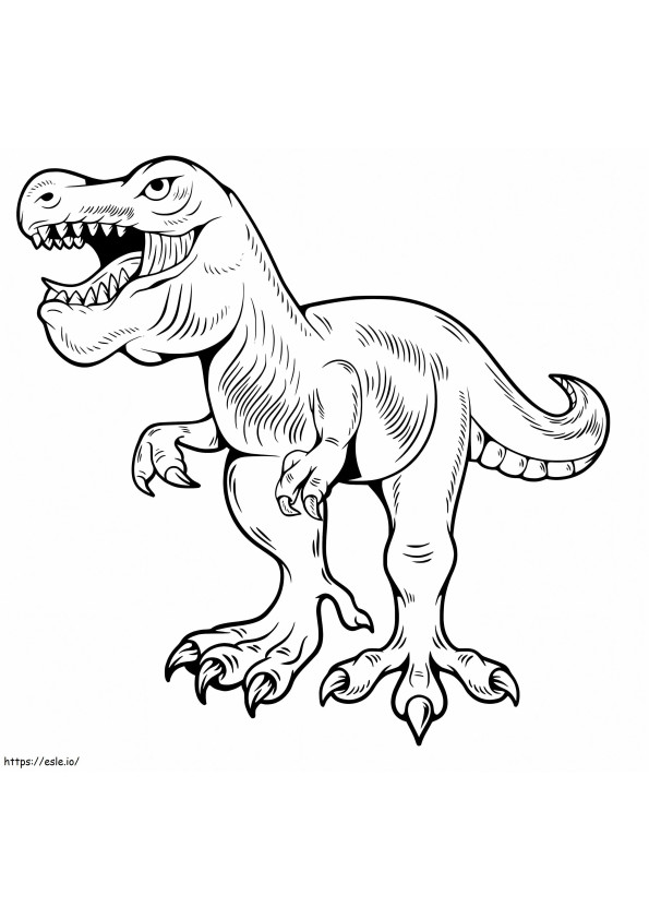 ギガノトサウルス 3 ぬりえ - 塗り絵