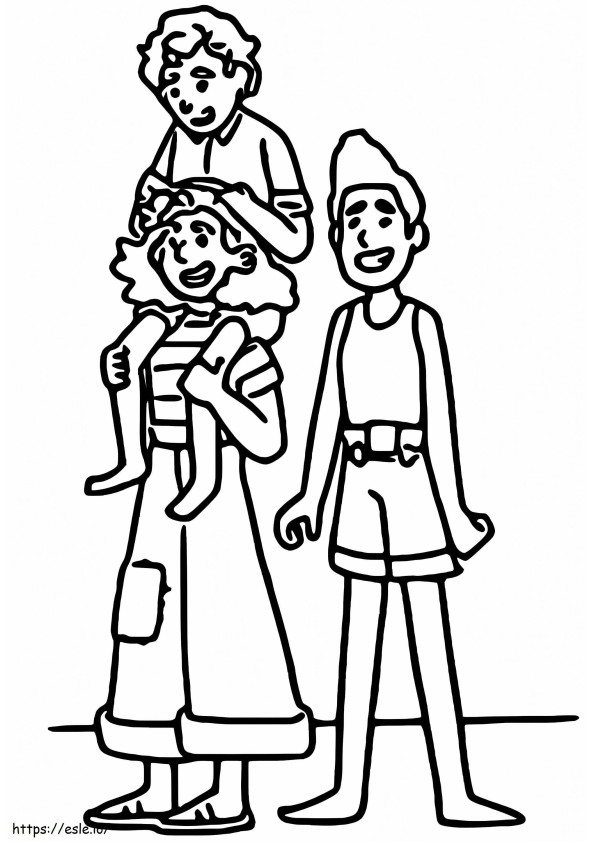The Luca Family coloring page