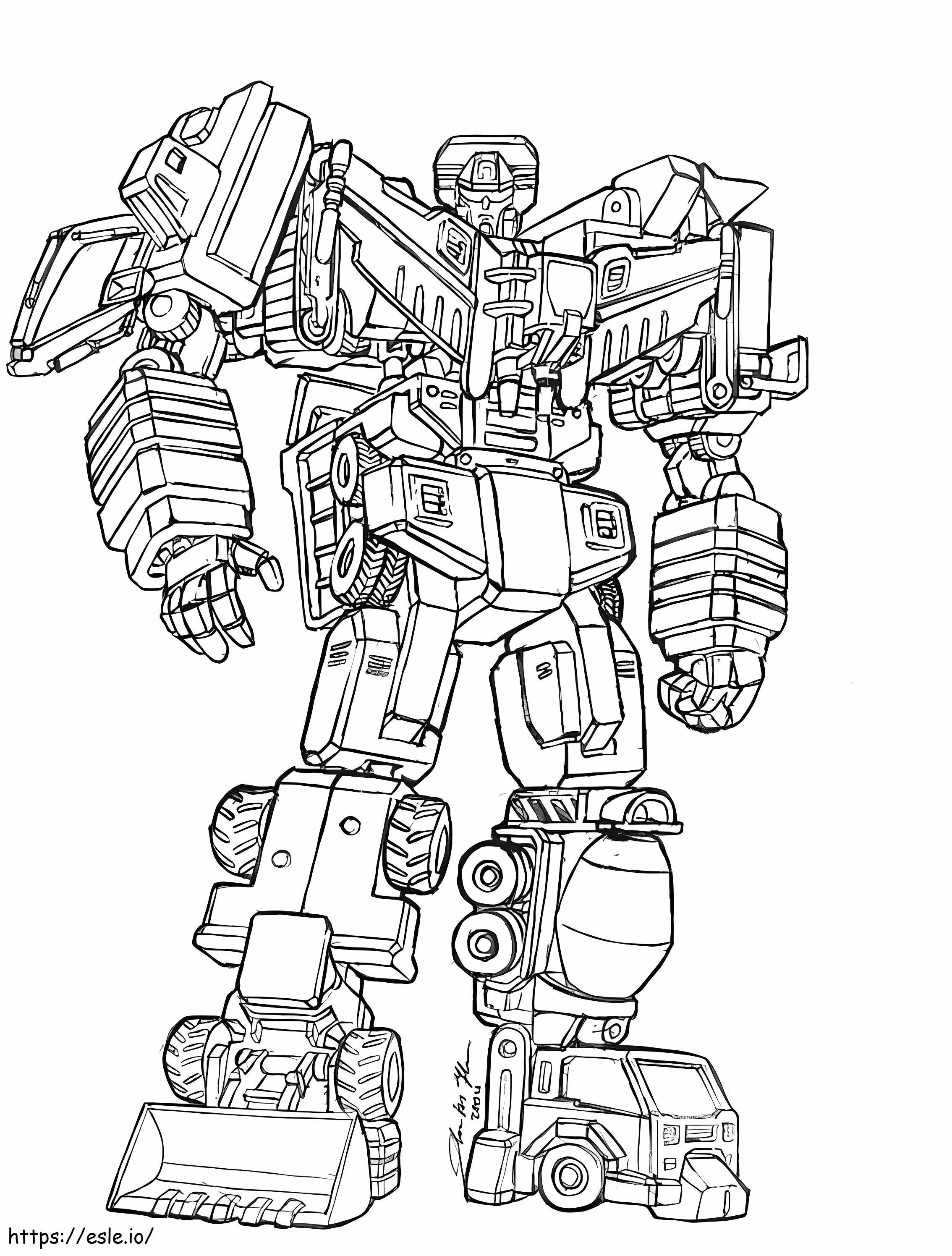 Transformers jättiläinen robotti värityskuva