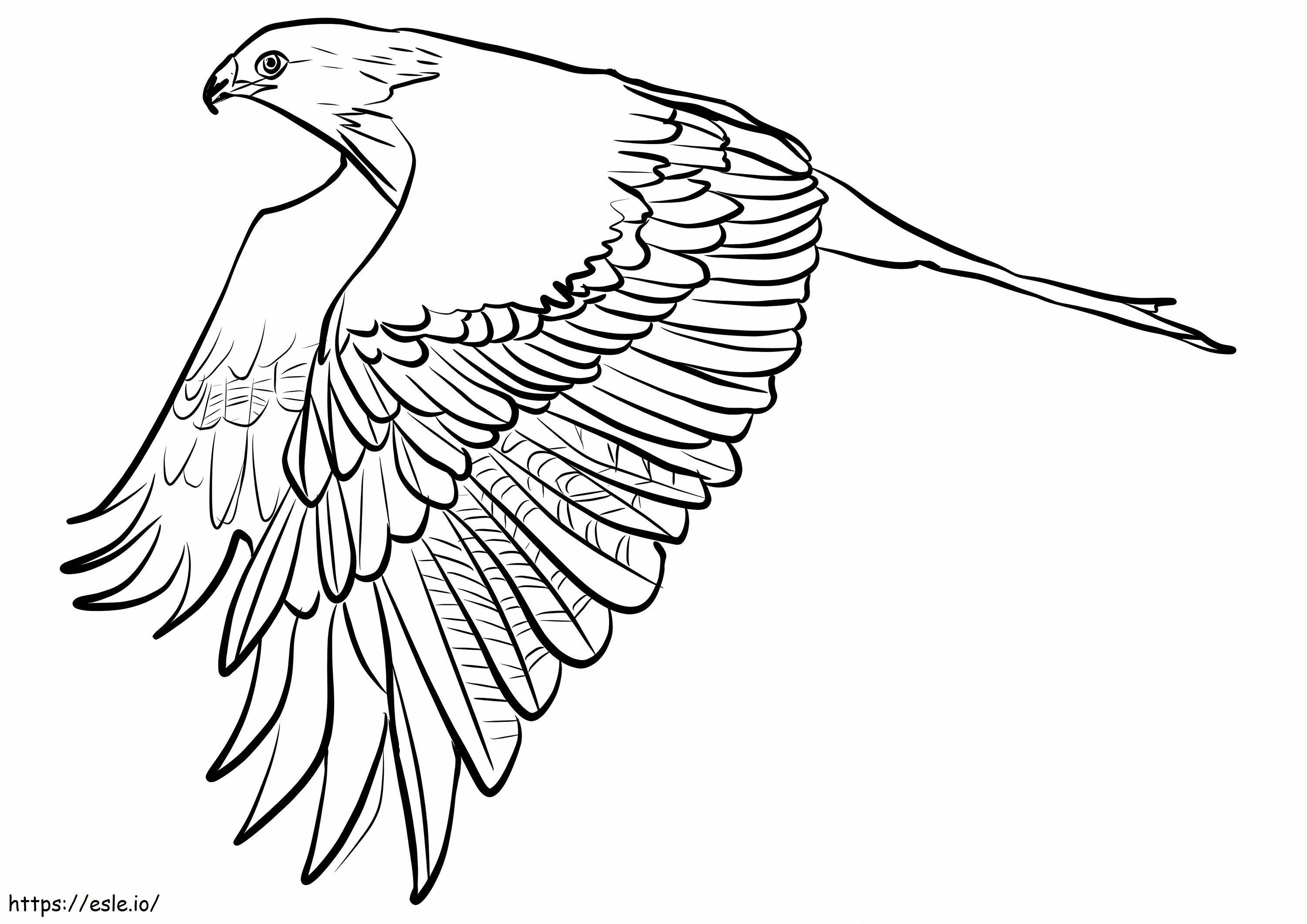 Coloriage Cerf-volant rouge à imprimer dessin