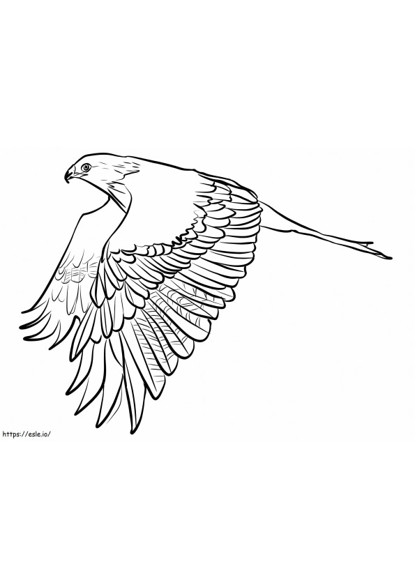 Coloriage Cerf-volant rouge à imprimer dessin