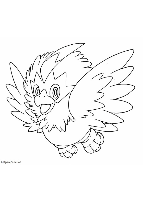 Coloriage Pokemon Rufflet 2 à imprimer dessin