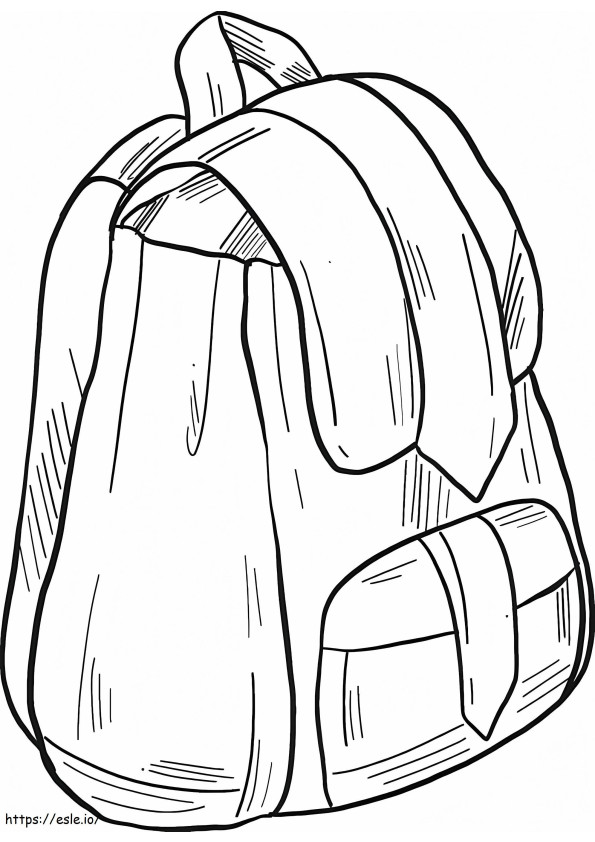 Backpack Printable coloring page
