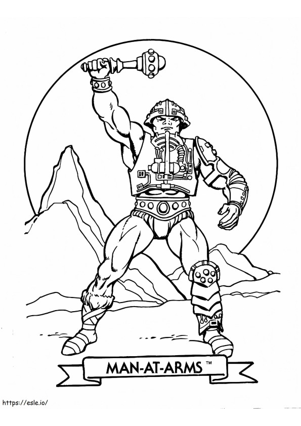 Man At Arms From He Man coloring page