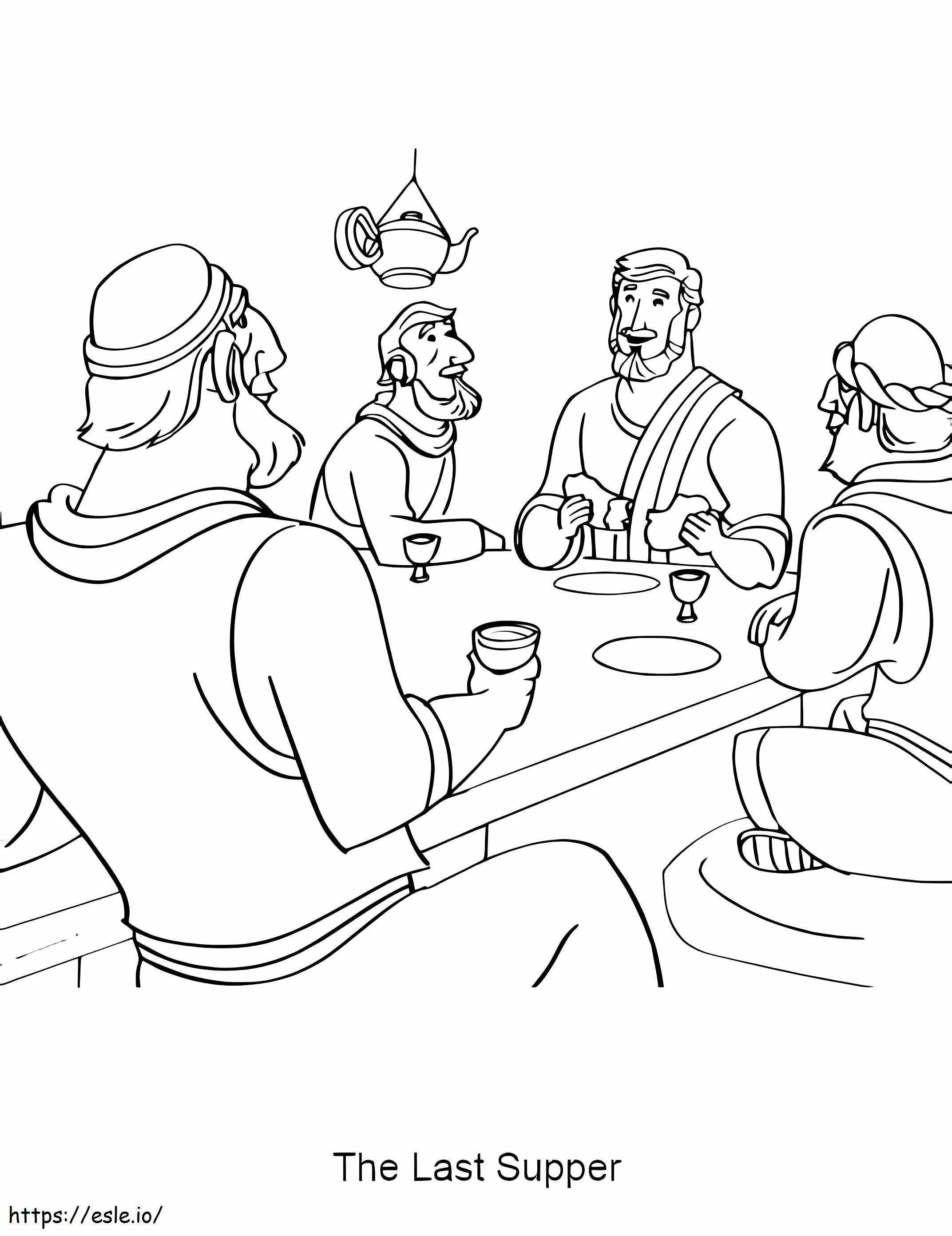 The Last Supper 9 coloring page