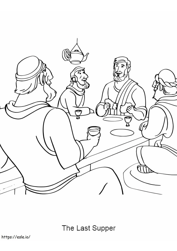 The Last Supper 9 coloring page