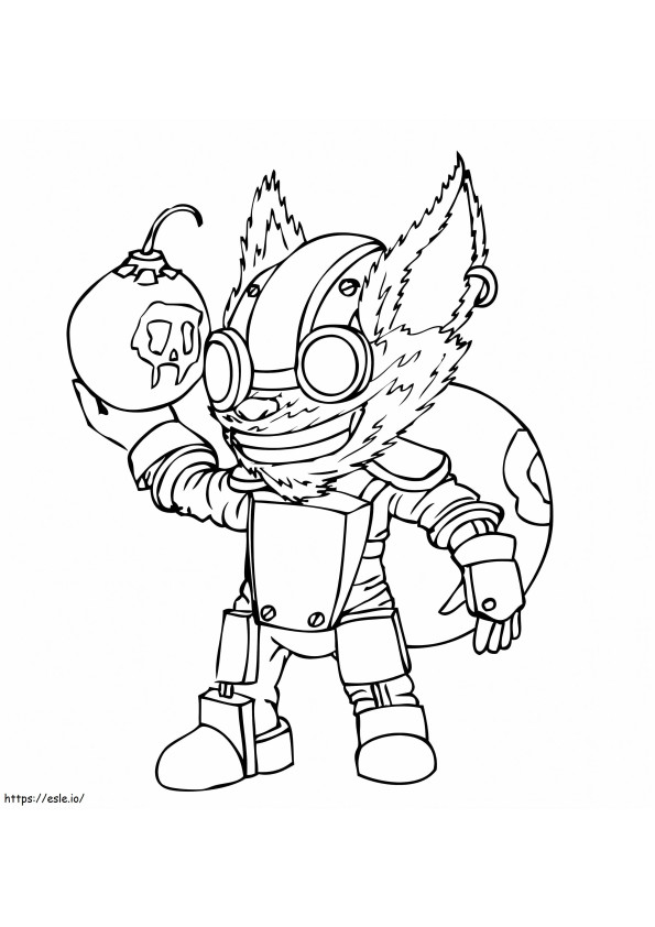 Ziggs A4 coloring page