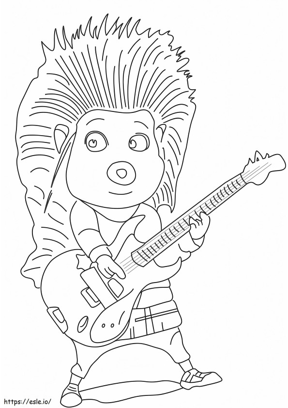 Ash From Sing coloring page