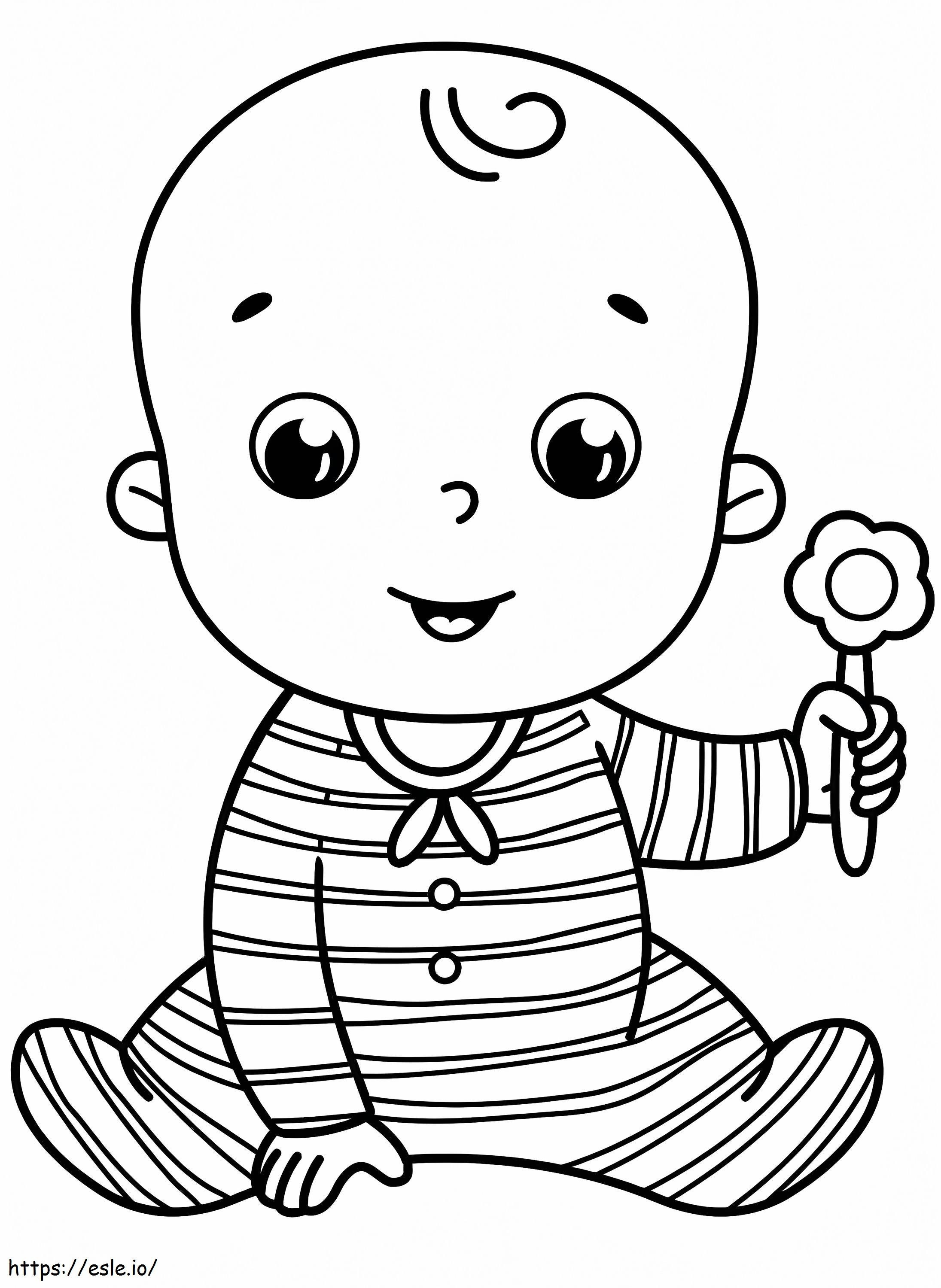 Funny Baby coloring page