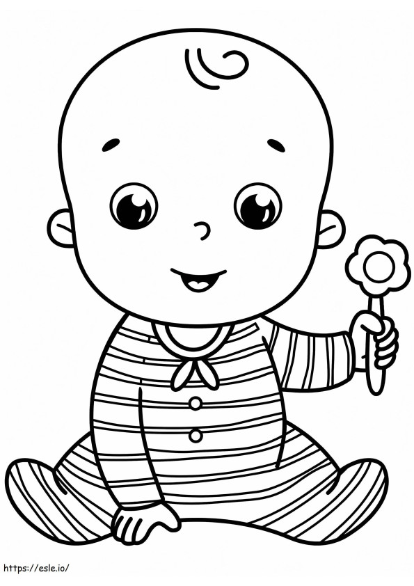 Funny Baby coloring page