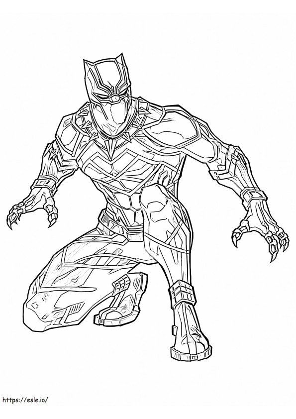 Black Panther 7 coloring page