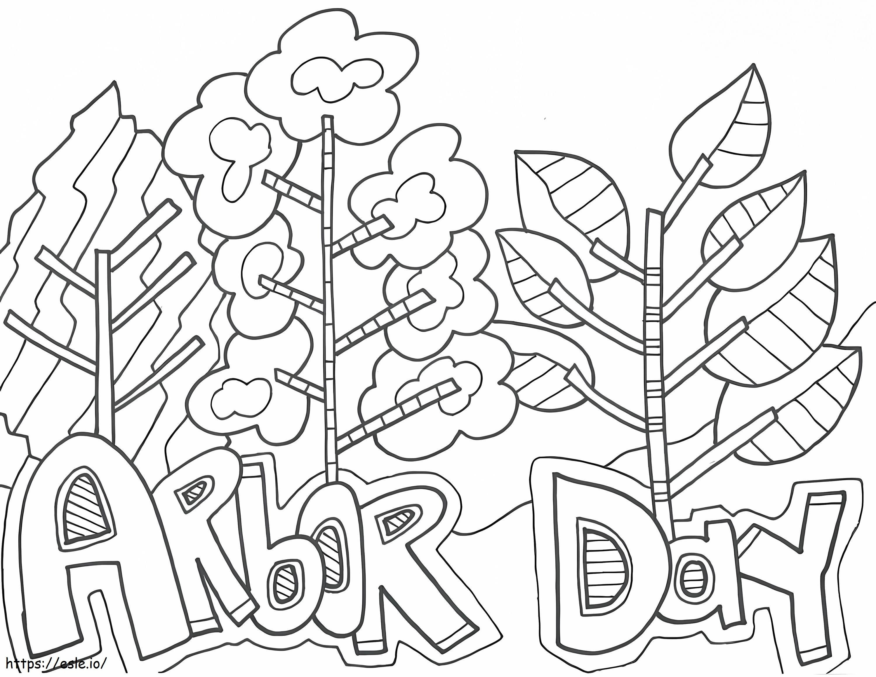 Arbor Day 3 coloring page
