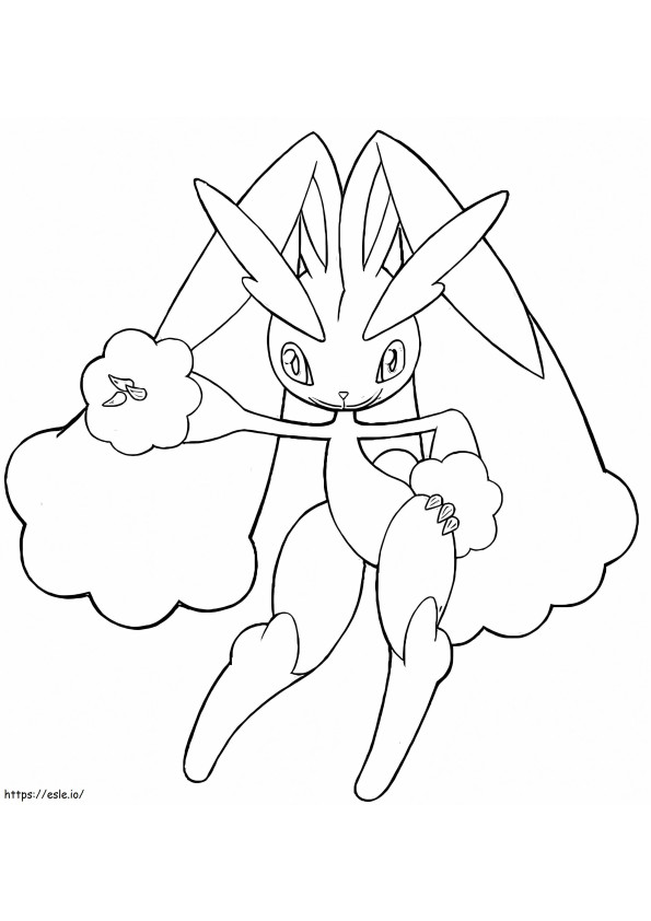Lopunny 2 coloring page