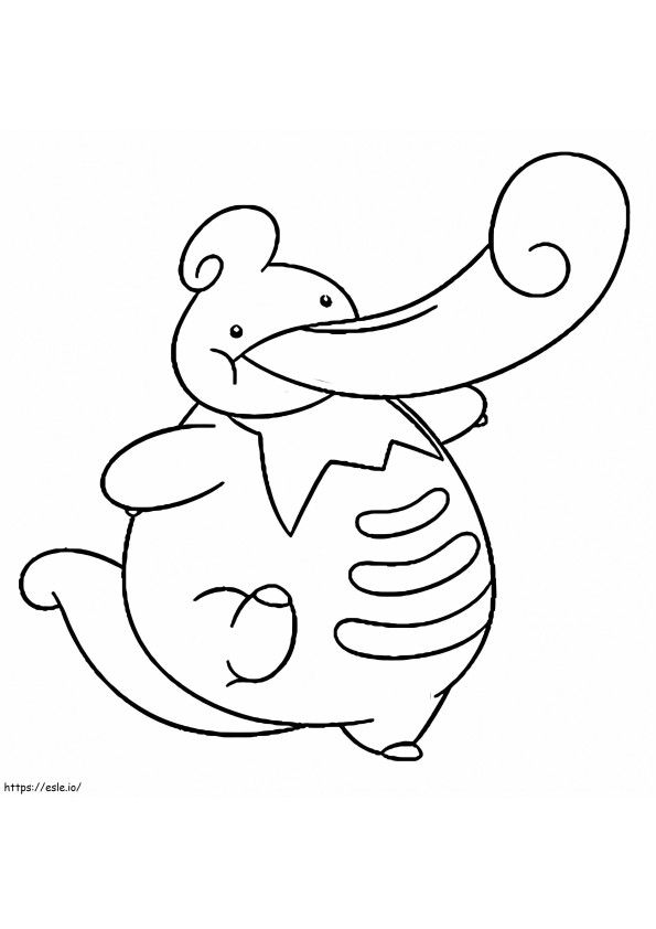 Lickilicky Pokemon 3 coloring page