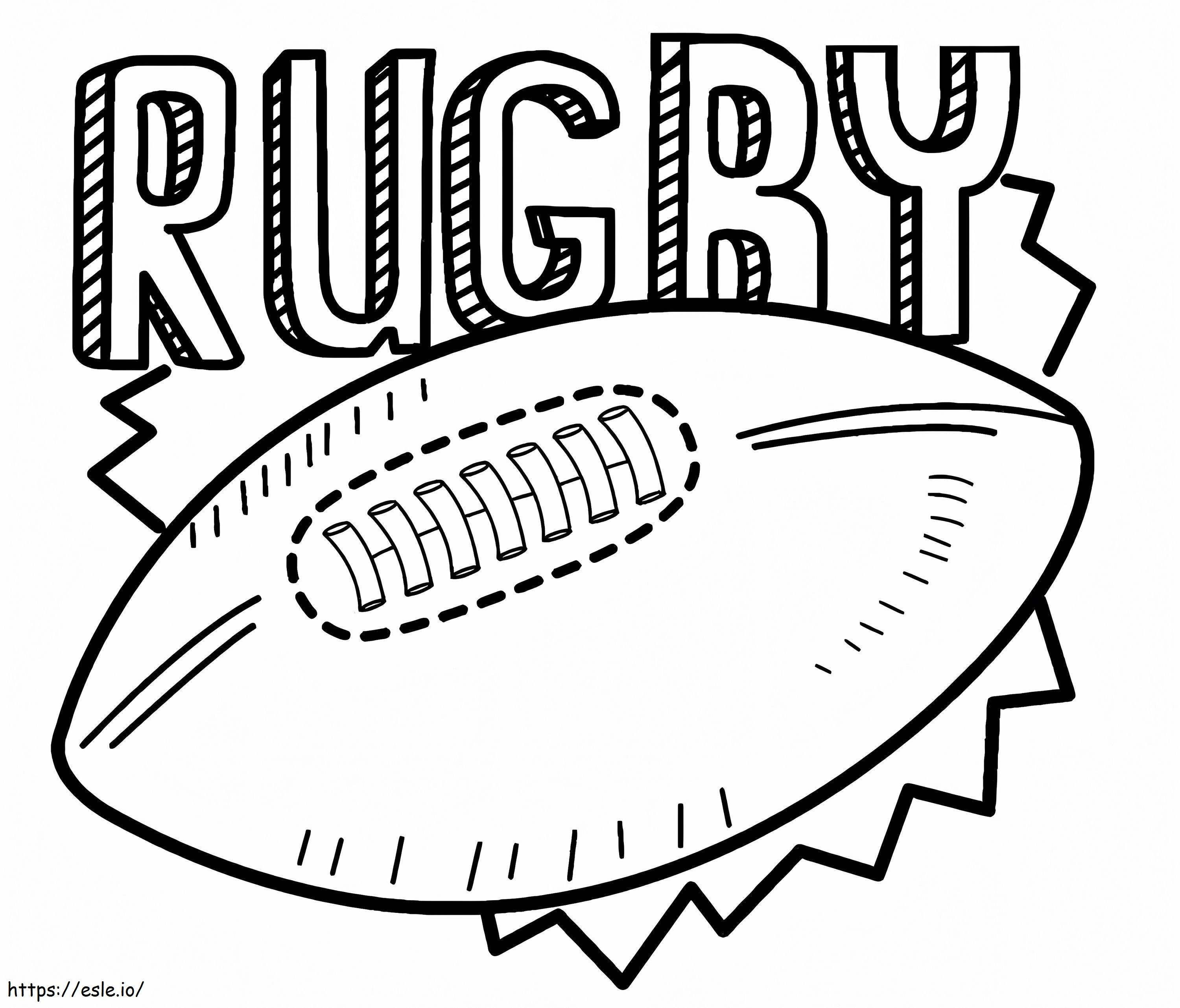 Kostenloses Rugby zum Ausdrucken ausmalbilder