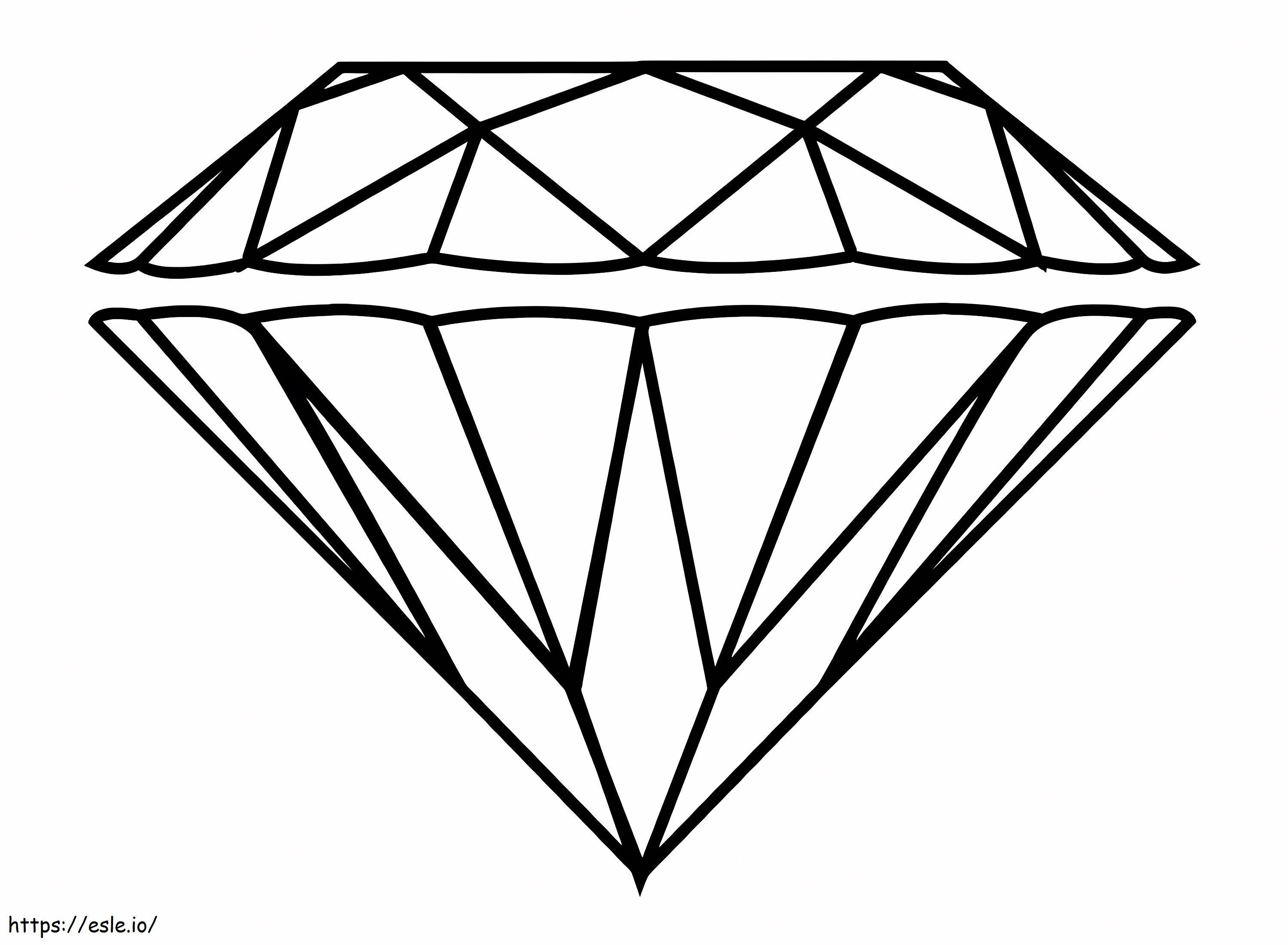Diamante gratuito da colorare