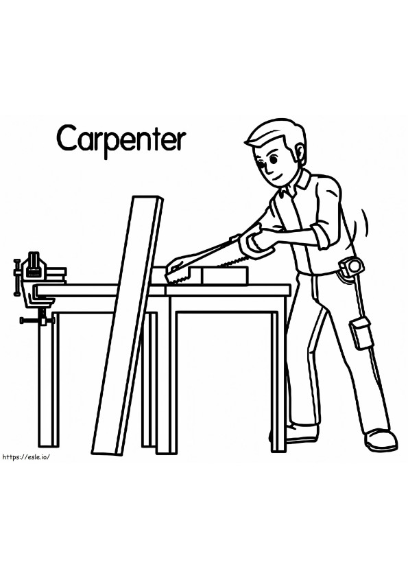Carpenter 11 coloring page