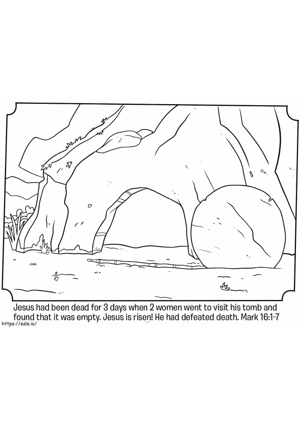 He Is Risen 10 coloring page