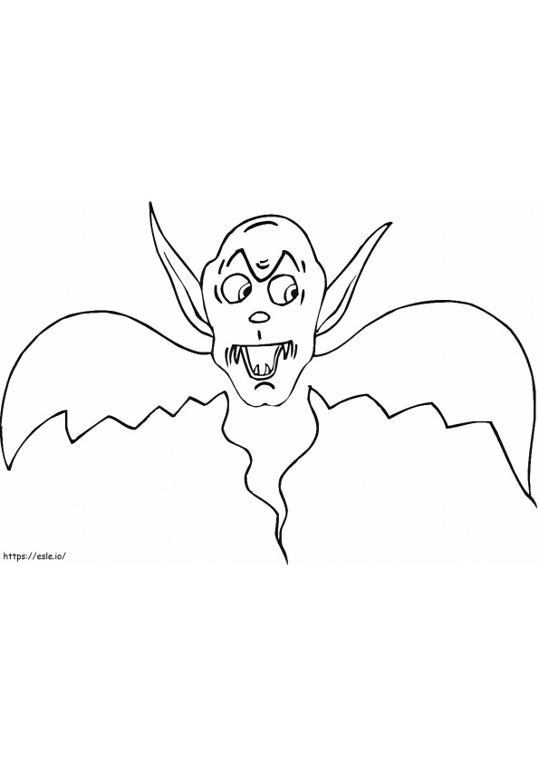 Coloriage Fantôme vampire à imprimer dessin