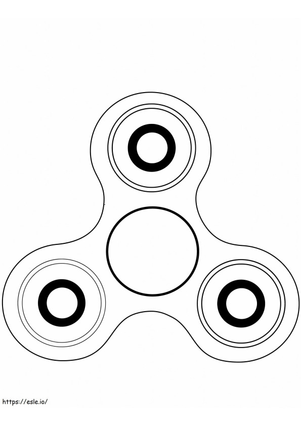 Fidget Spinner coloring page