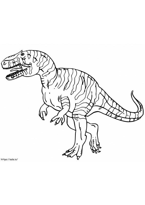 Coloriage Giganotosaure gratuit à imprimer dessin