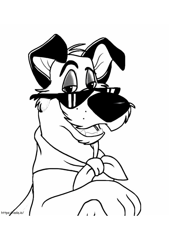 Cool Dodger A4 coloring page