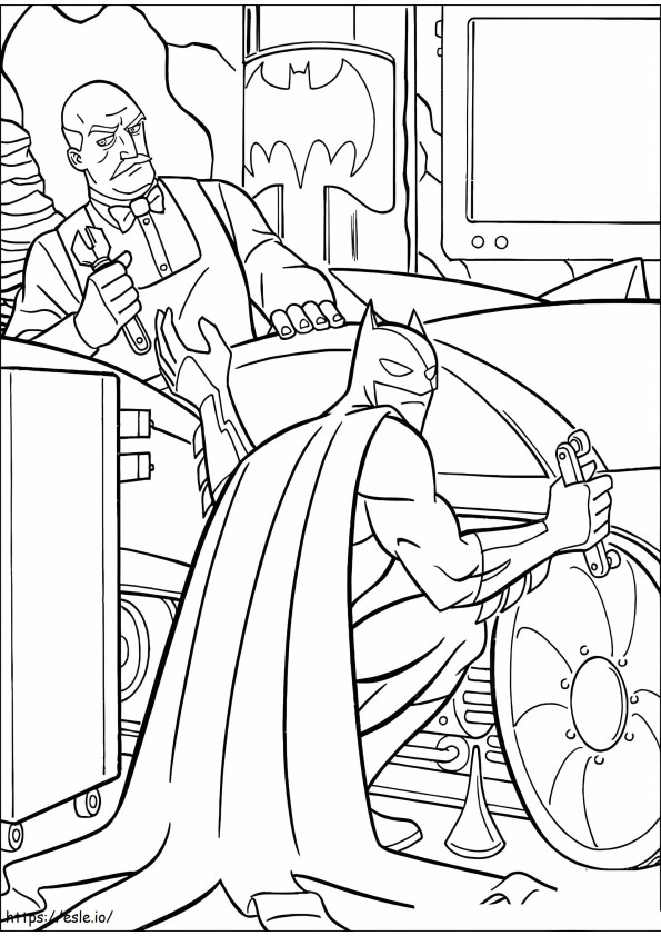 Batman And Alfred coloring page
