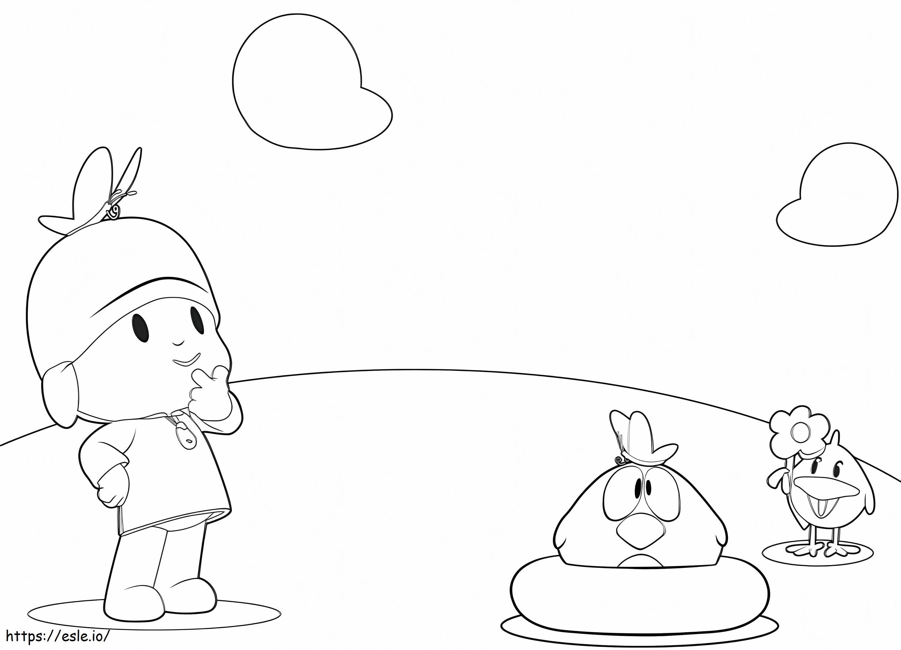 Pocoyo And Friends 6 coloring page