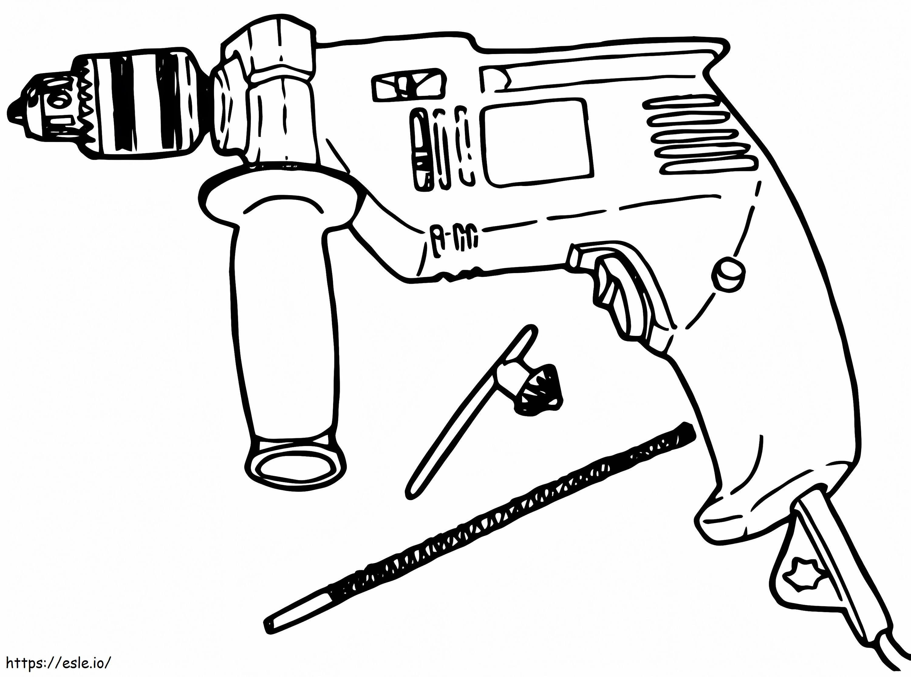 Drill Tool coloring page