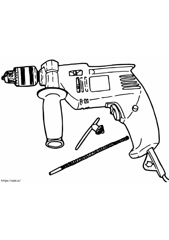Drill Tool coloring page