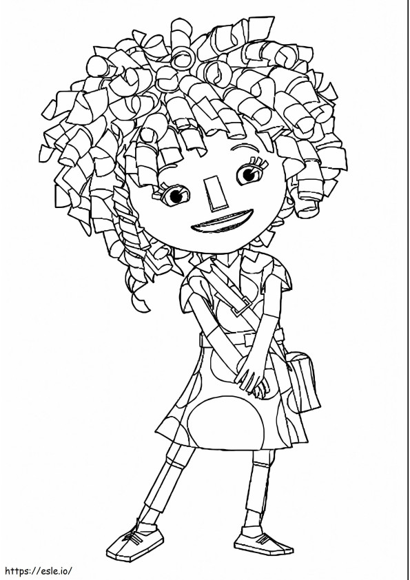 Kira From Zack And Quack coloring page