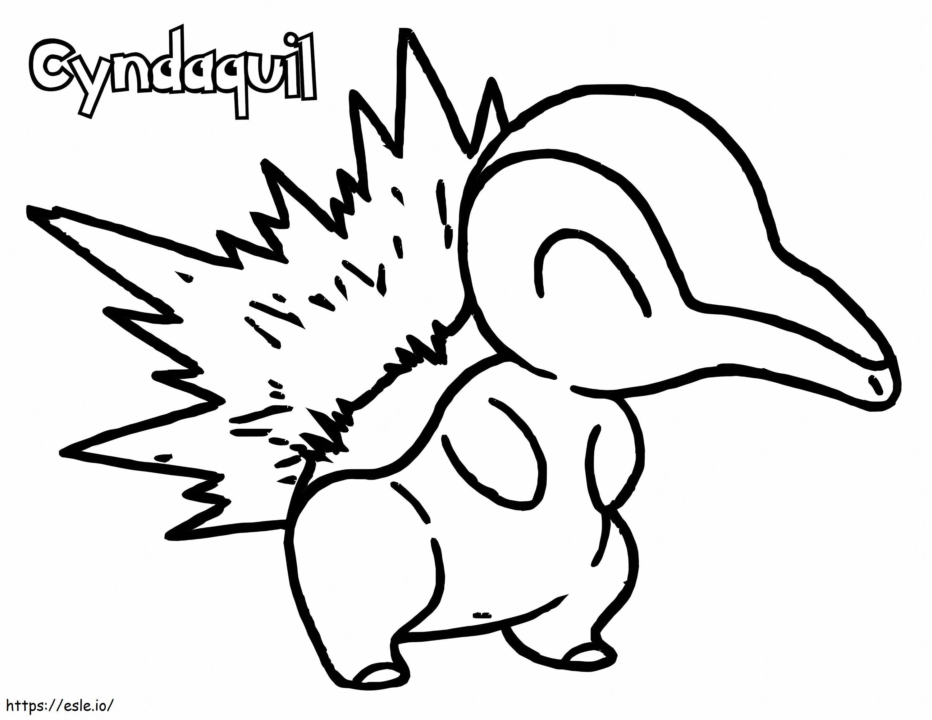 Cyndaquil A Pokemon coloring page