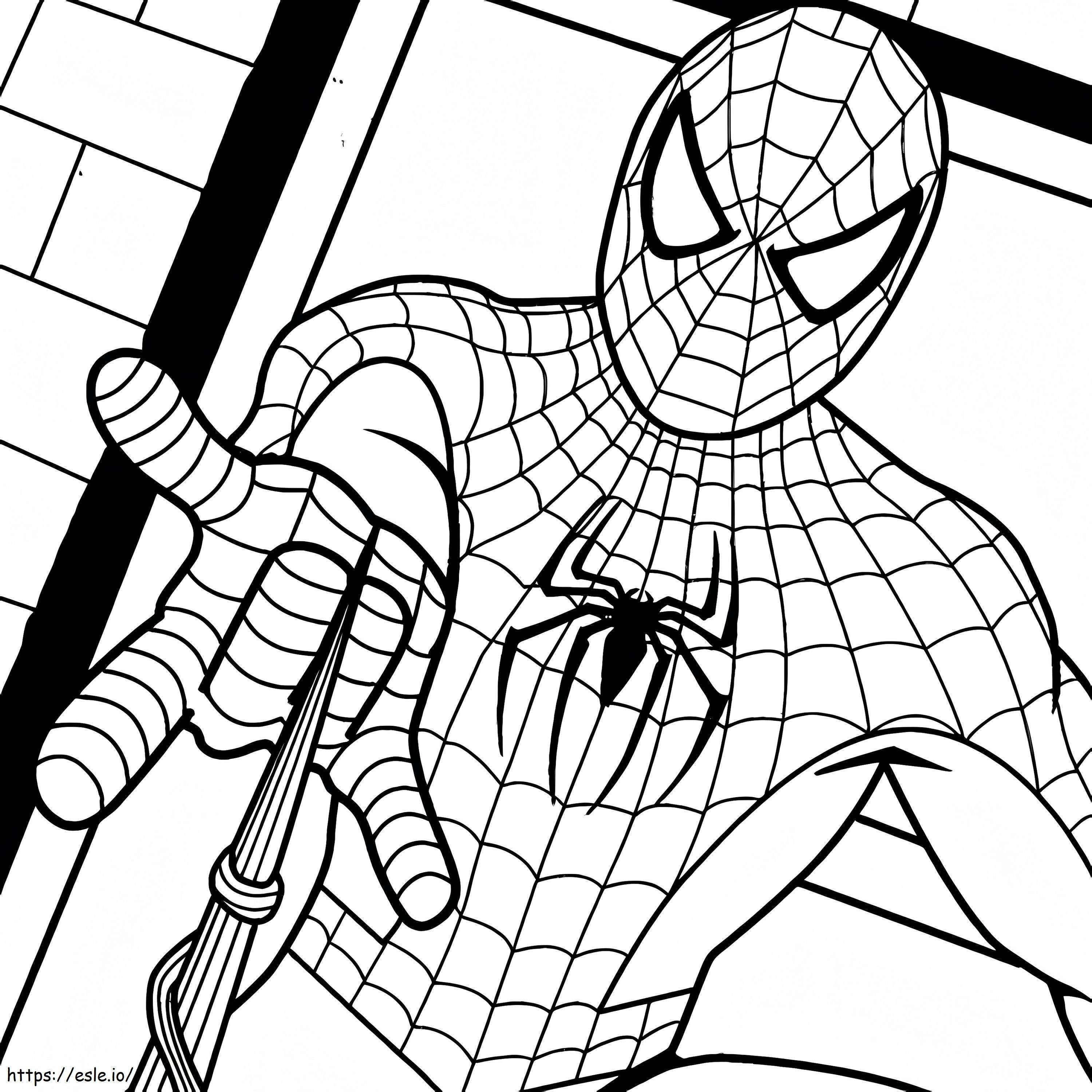 Child Spider Man coloring page