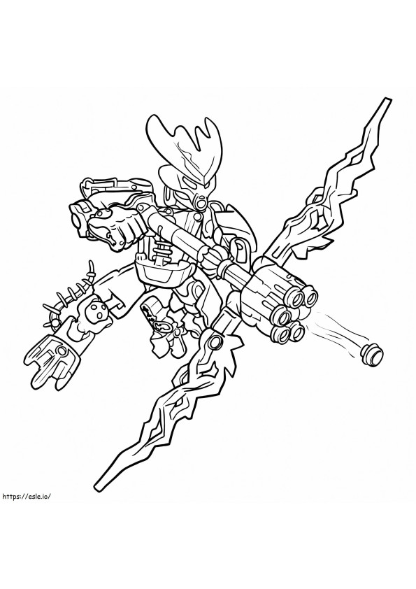 Orman Bionicle'ın Koruyucusu boyama