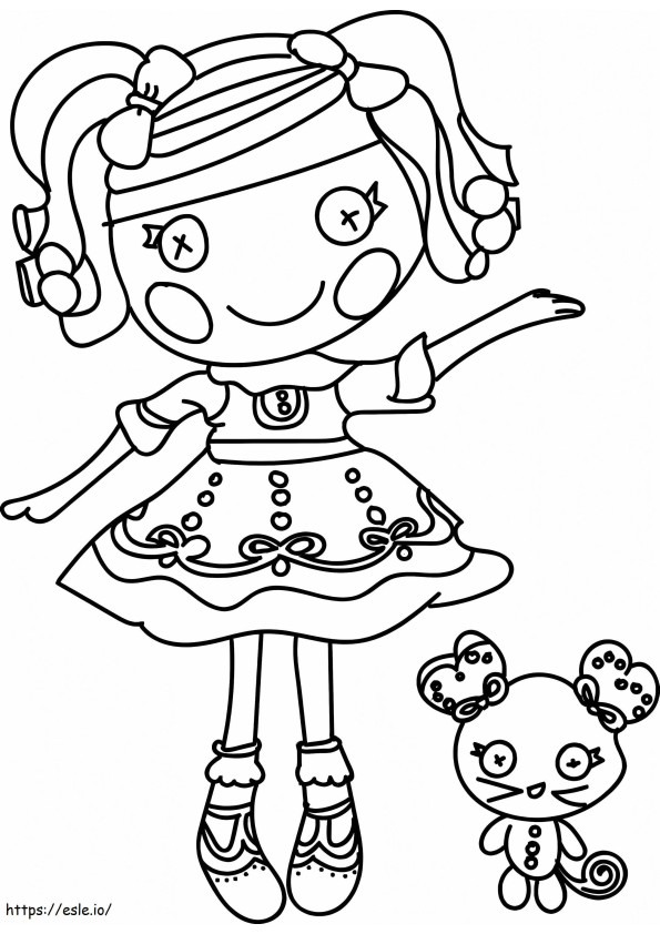 Lalaloopsy With Gato coloring page