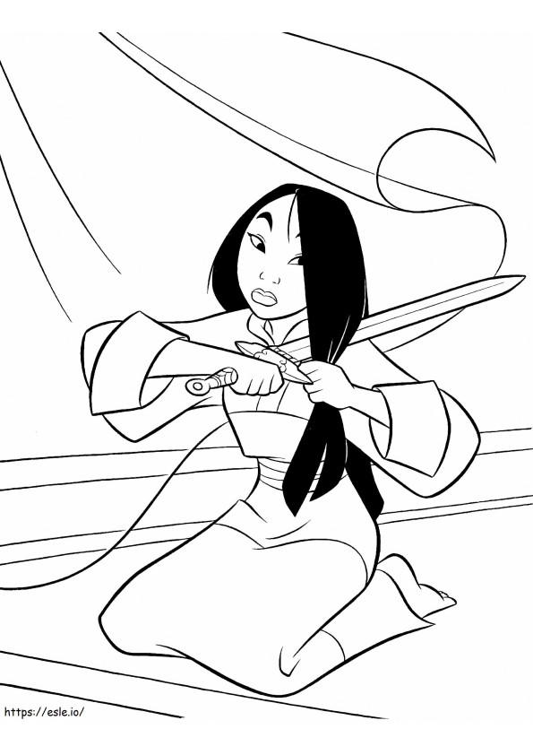 Coloring For Kids Mulan 1625 coloring page
