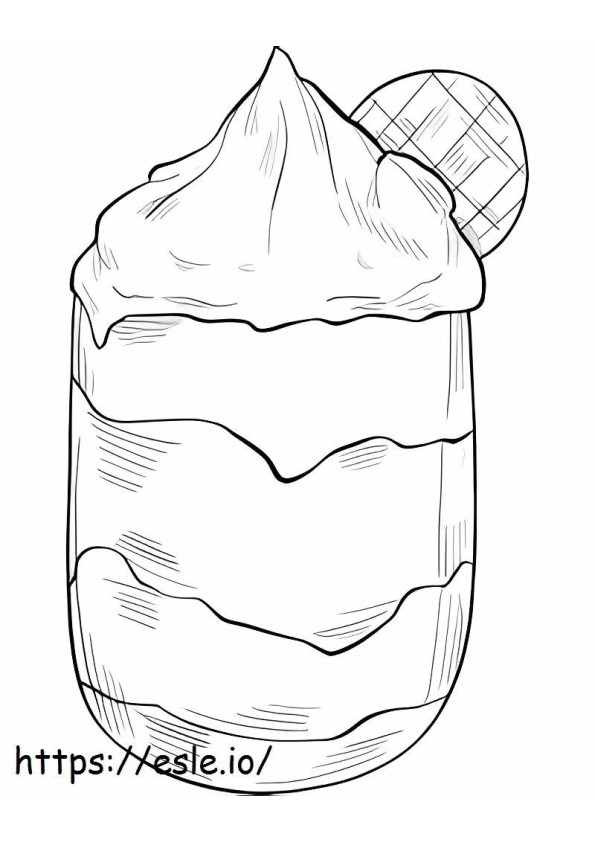 Dessert Drinks coloring page