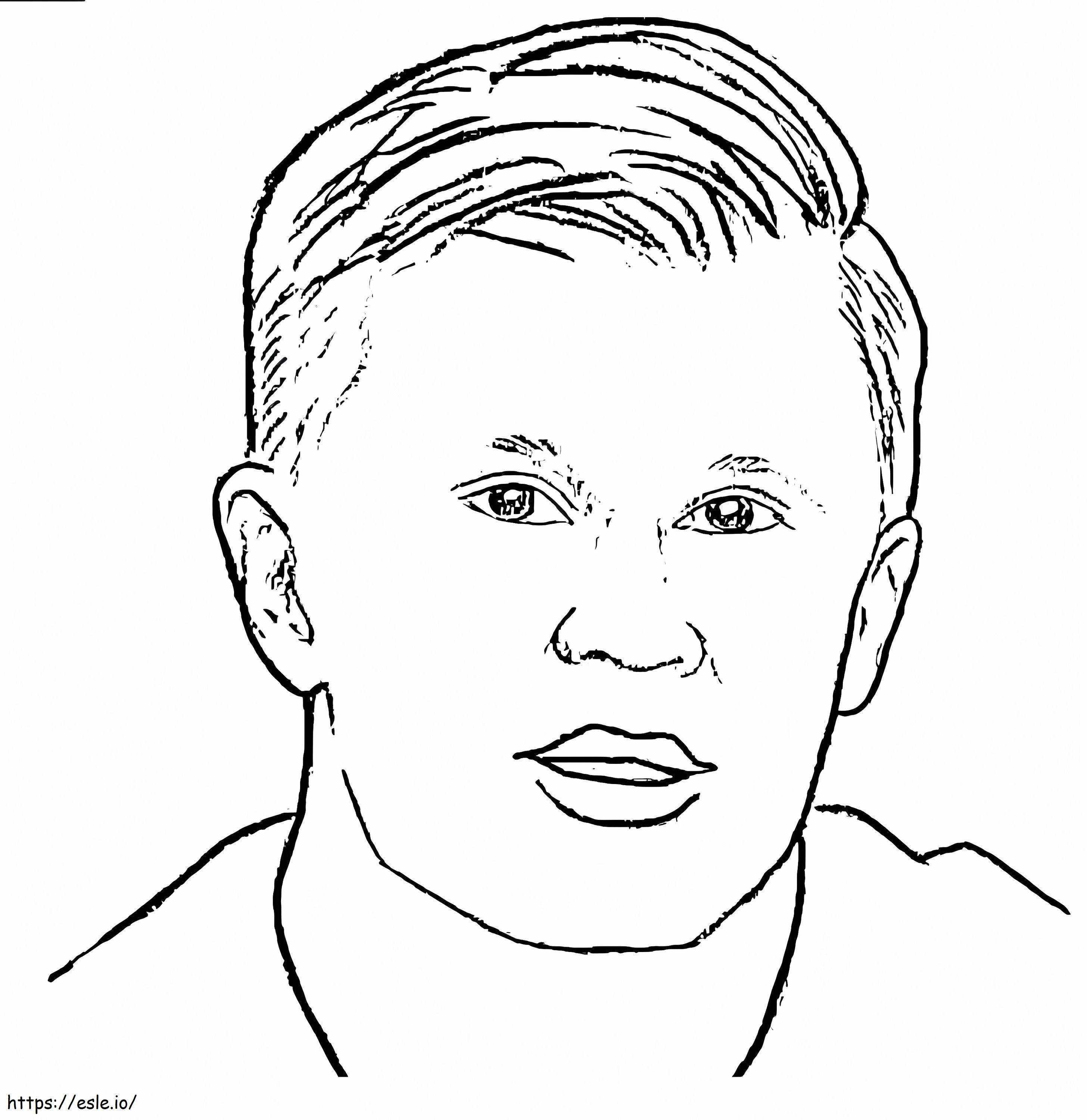 Handsome Erling Haaland coloring page