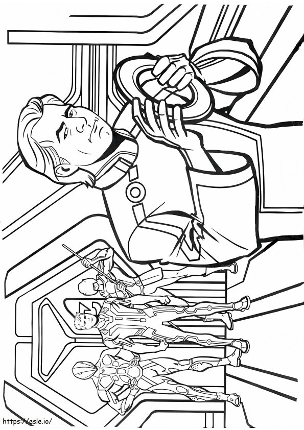Castor coloring page