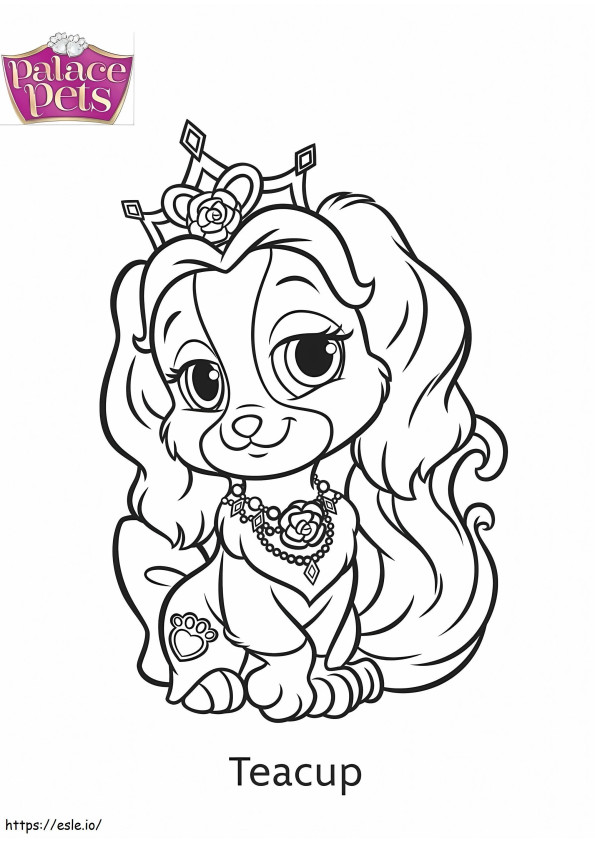 Palace Pets Teacup coloring page