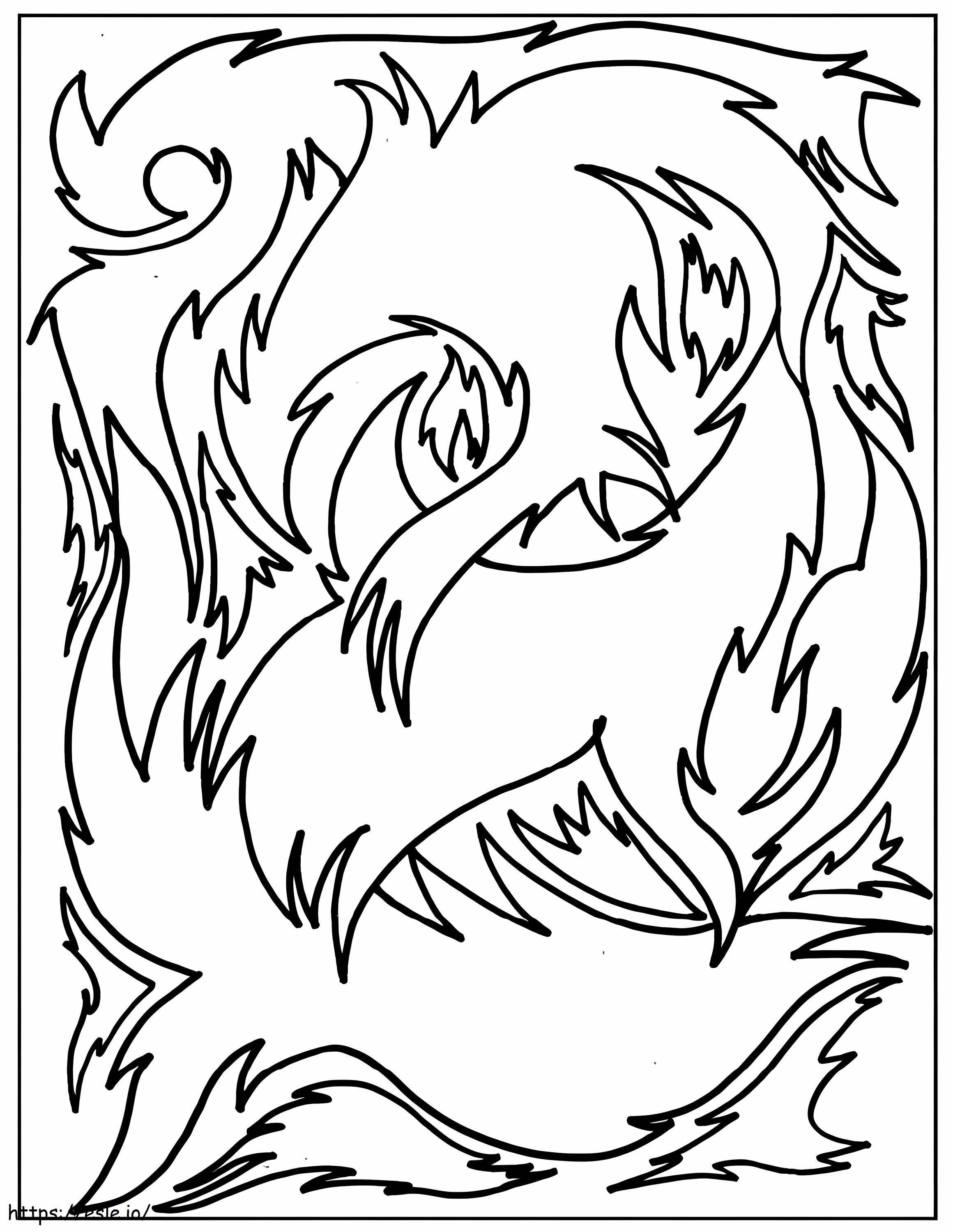 Abstract Easy coloring page