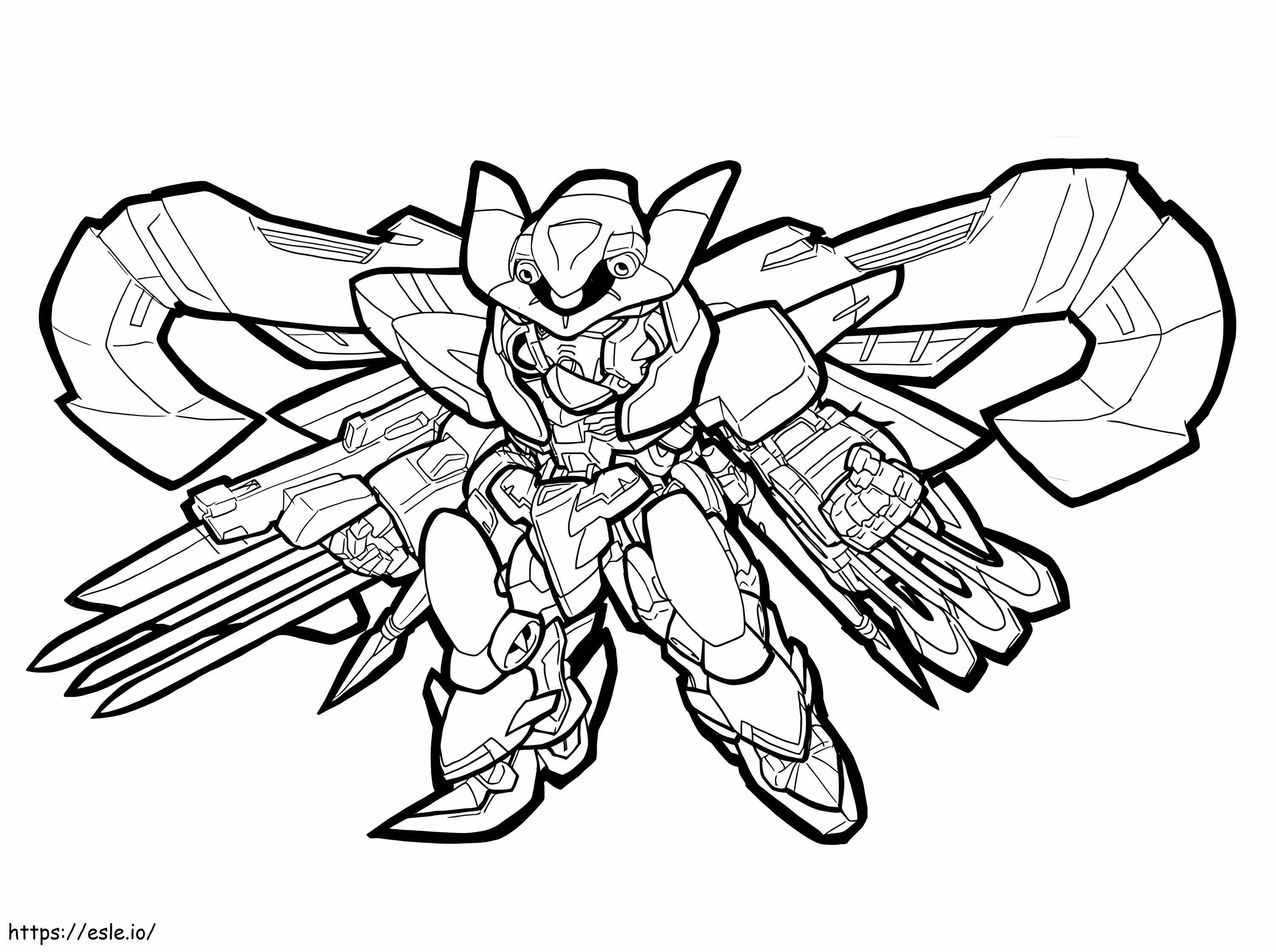 Coloriage Refroidir Gundam à imprimer dessin
