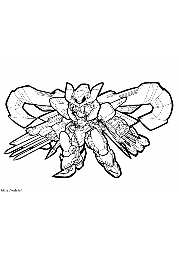 Fajny Gundam kolorowanka