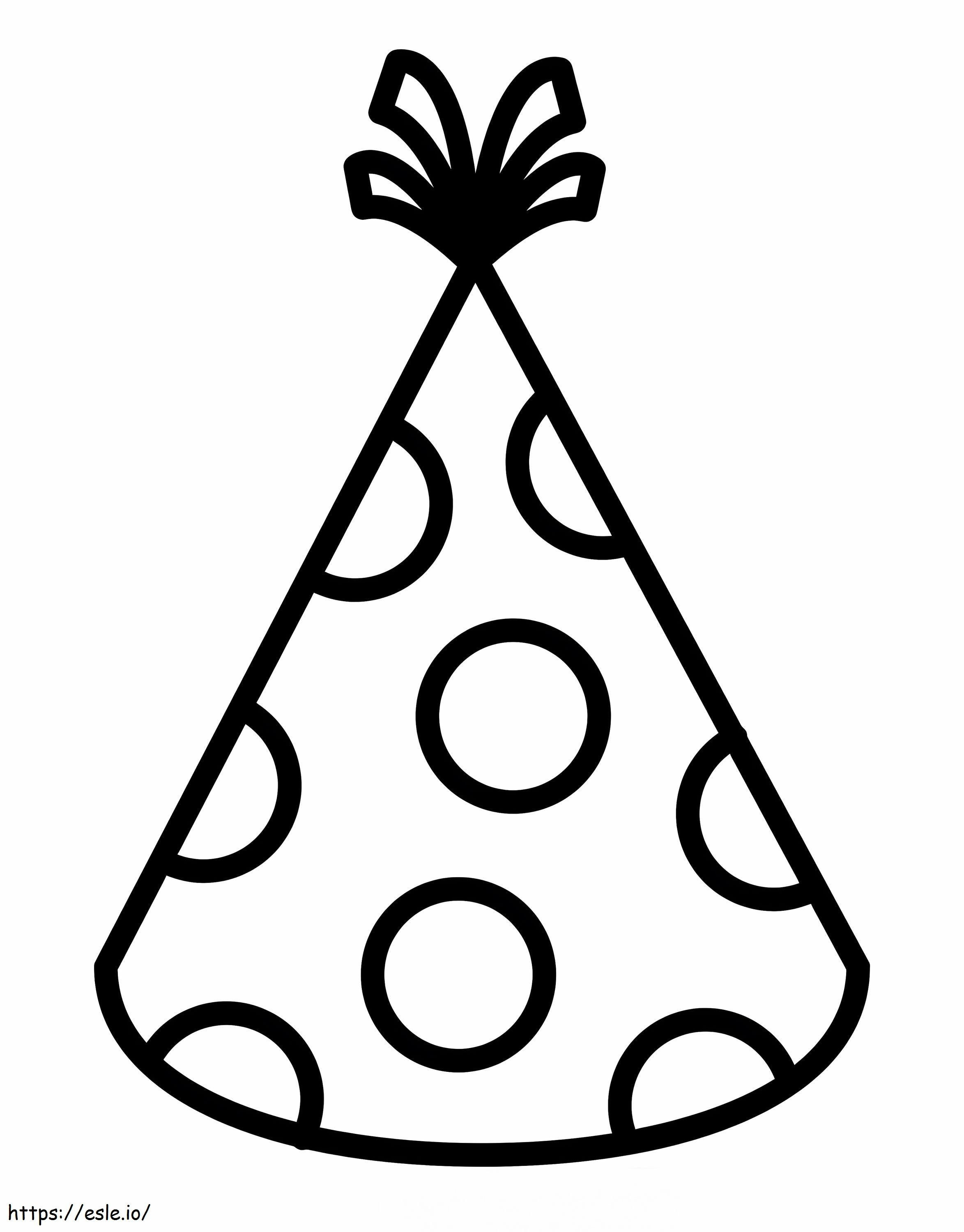 Birthday Hat 1 coloring page