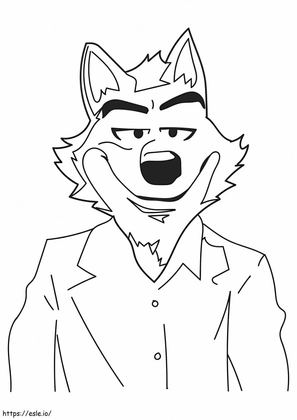 Mr. Wolf The Bad Guys coloring page