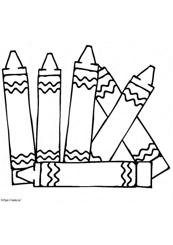 Free Crayons coloring page