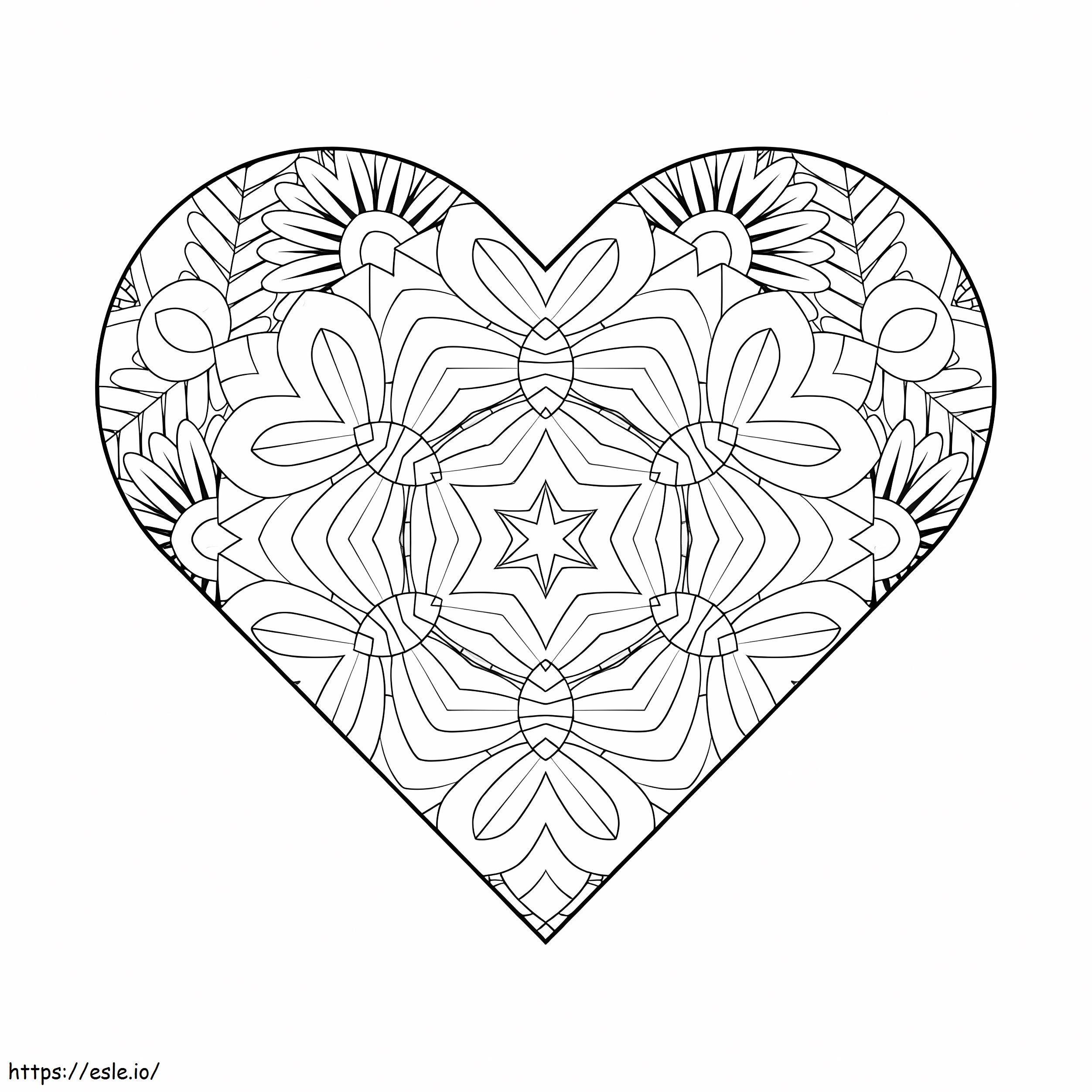 Kostenlose Bilder von Herz-Mandala ausmalbilder